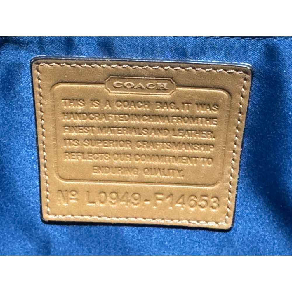 COACH Multicolor Patchwork Tote Bag Two Handles Z… - image 13